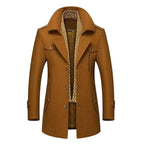 Wool Scarf Collar Heavy Coat