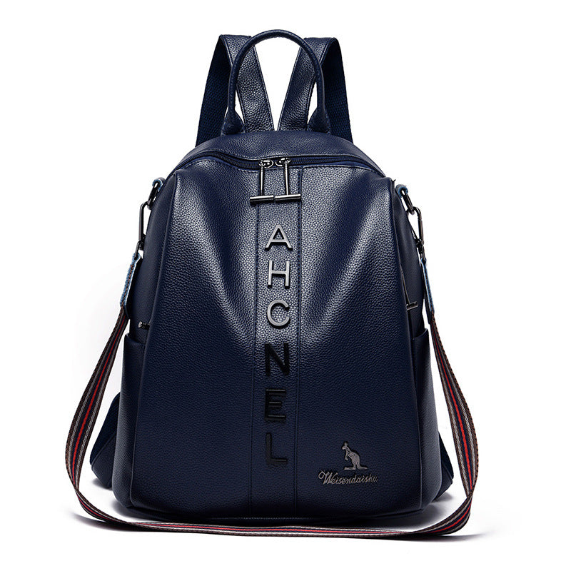 Fashion Women's Casual Large Capacity Leather Backpack