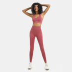 Seamless Knit Yoga Set for Women - Activewear Outfit