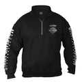 Harley-Davidson Herren Lightning Crest 1/4 Zip Cadet Pullover Sweatshirt Schwarz