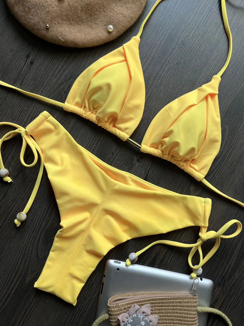 2023 Women's Sexy Solid Color Bikini Swimsuit