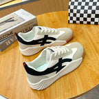 Women's Breathable White Flat Shoes