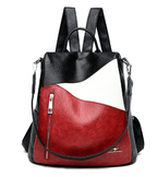Women's Fashion Soft Leather Backpack - Large Capacity