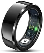Smart Ring Health Rings Waterproof Heart Rate Monitor Calorie Counter Pedometer Distance Sleep Tracker Long Battery Life Fashion Step Counter Sports Smart Rings for Men Women