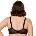 Sheer Full Figure Bra Gorteks Fiore Black