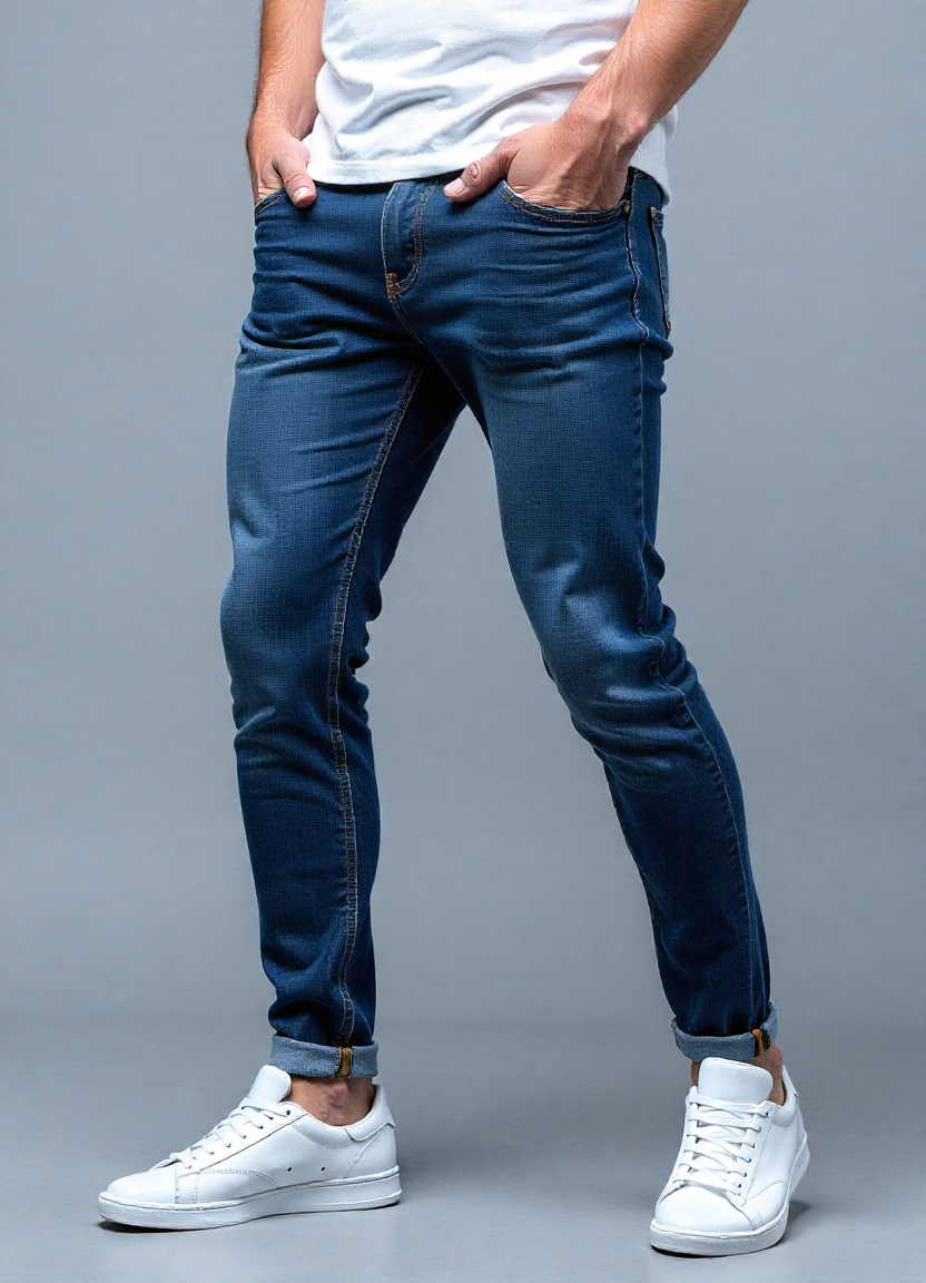 Men's Pants Retro Stretch Jeans