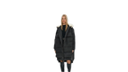 Orolay Damen Lange Daunenjacke Winter Pufferjacke Warmer Mantel mit Kunstpelzkragen Schwarz Klein