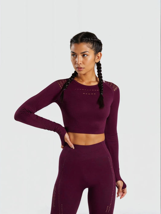 Seamless Women's Yoga Set - High Elasticity & Quick Dry