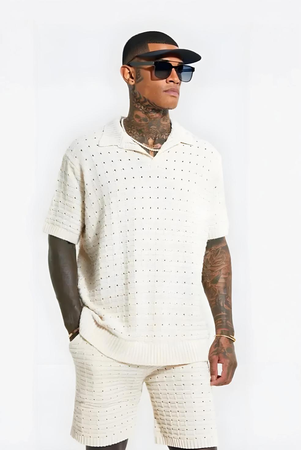 Men's Polo – Miami Vice Knitted Shirt