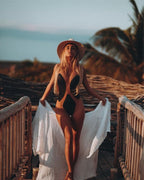Horizon Cut One-Piece | Swimsuit with Sheer Panels
