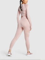 Seamless Women's Yoga Set - High Elasticity & Quick Dry