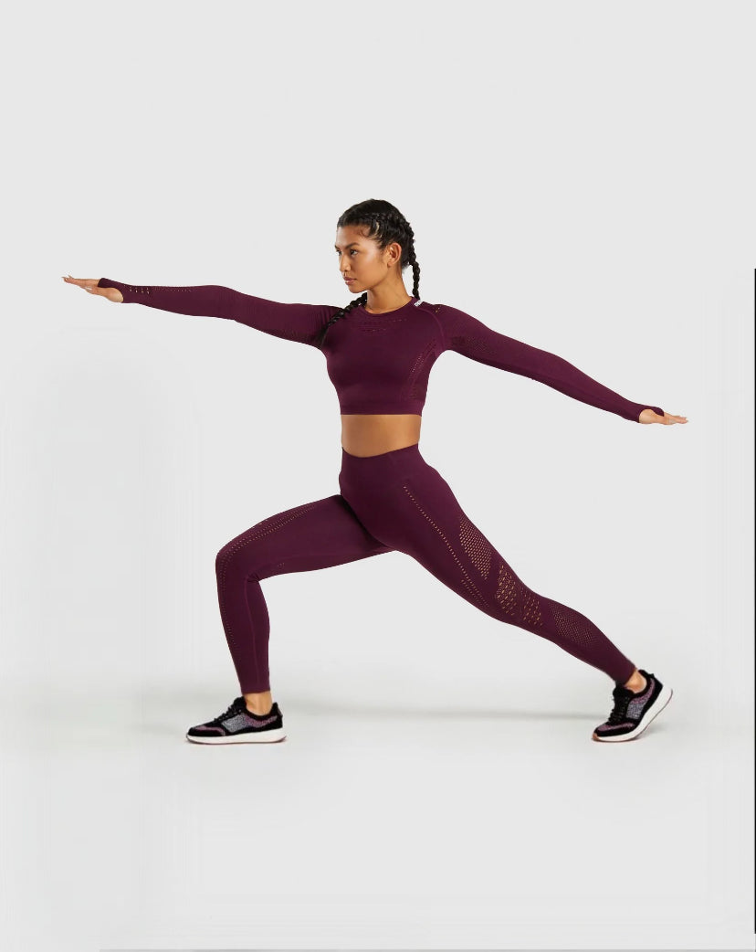 Seamless Women's Yoga Set - High Elasticity & Quick Dry