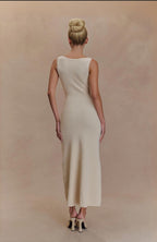 Elegant Knitted Sleeveless Long Dresses