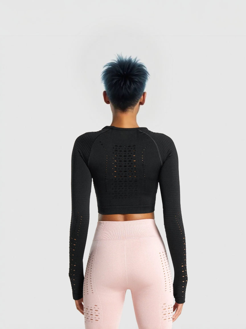 Seamless Women's Yoga Set - High Elasticity & Quick Dry