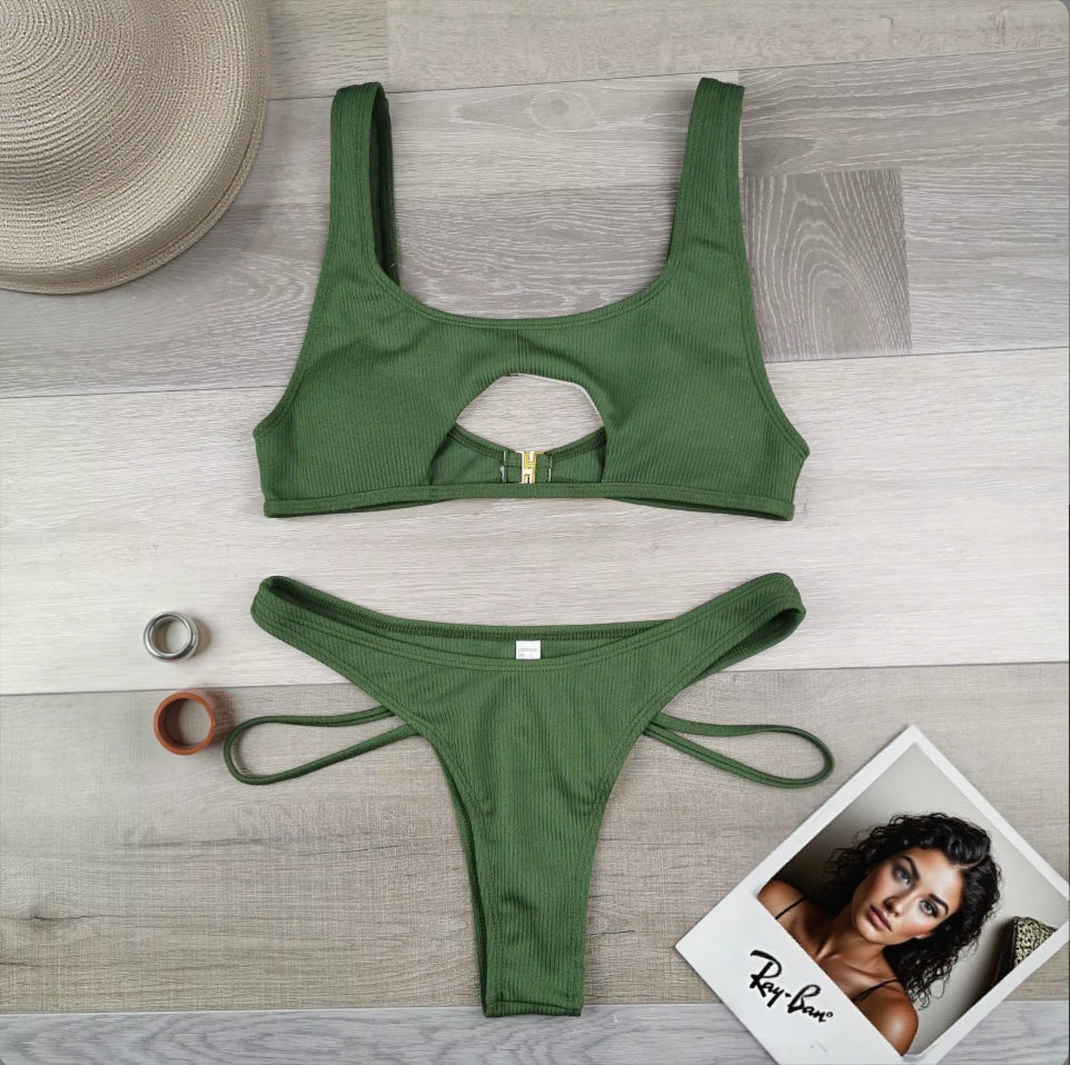 High Cut Hollow Out Micro Swimwear