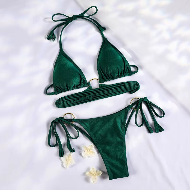 Sexy Triangle | Double-Sided Bikini Set