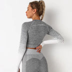 Yoga Set - Long Sleeve Seamless Breathable Activewear