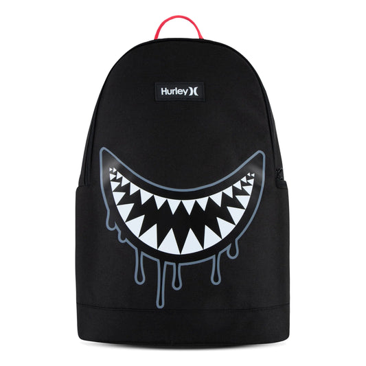 Hurley Mens Graphic Backpack Black/Black One Size