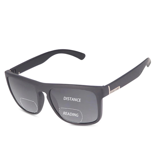 Gafas de sol polarizadas bifocales LJIMI para lectura, para hombres y mujeres, con bloqueo de luz azul, lentes negras, protección UV, para exteriores, gafas de sol, gafas ligeras para conducir, gafas tintadas, antirreflejos 3.0