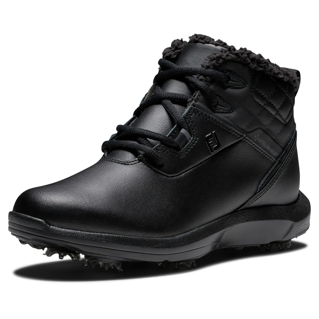 FootJoy Damen Stormwalker Golfschuh, Schwarz/Schwarz, 7