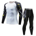 Men’s Athletic Long Sleeve Training Set – Performance Top & Tights for Gym and Combat Sports