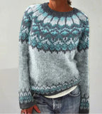 Color Block Loose Pullover