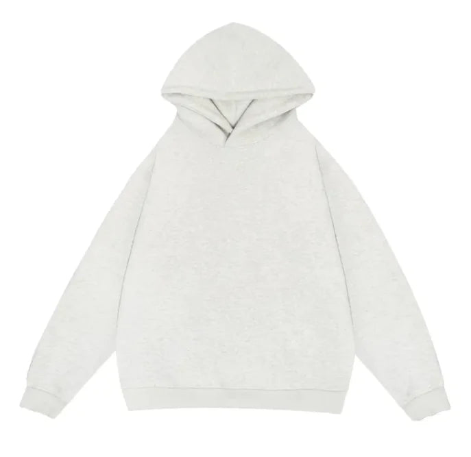 Men's Loose Fit Solid Color Sport Pullover Hoodie