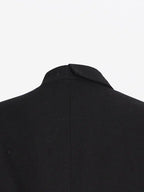 Schwarzer Blazer mit Quasten