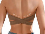 Women's Strapless Bra Cross No Steel
