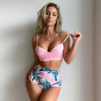 High-Waisted Sexy Printed Bikini Swimsuit