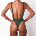 Solid Color Bikini and One-Piece Swimsuit for Women