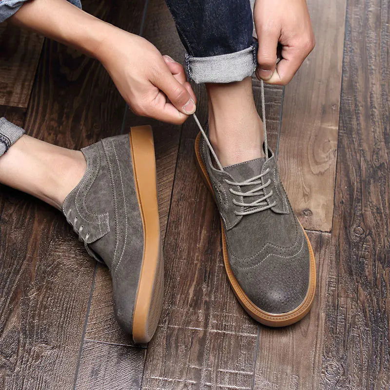 Men's Trendy Casual Pig Leather British Shoes