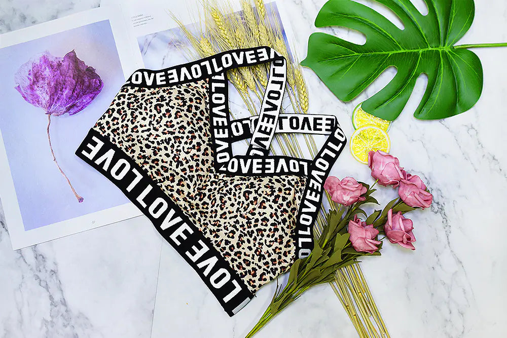 New Women's Leopard Print Yoga Set for Fitness