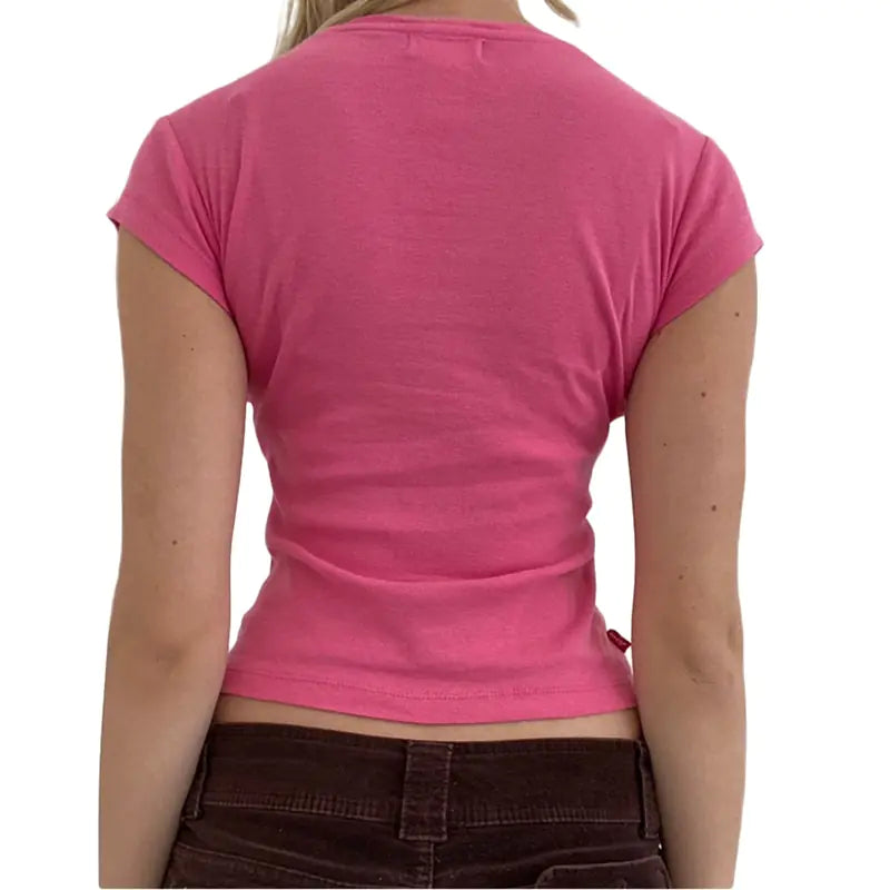 Women's Vintage Printed Short Sleeve T-Shirt