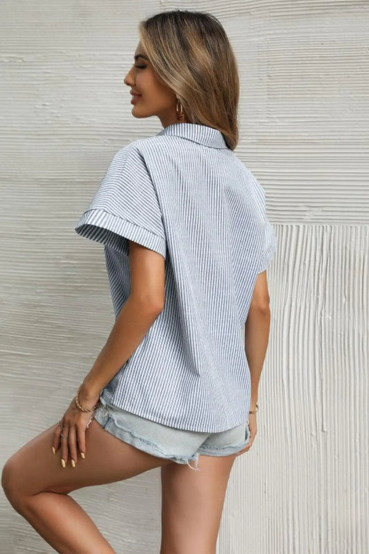 Striped Collared Shirt