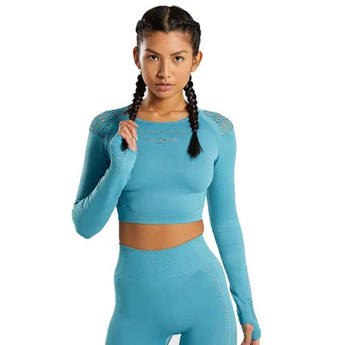 Seamless Women's Yoga Set - High Elasticity & Quick Dry