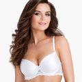 White Molded Foam Cup Bra Stefi L Hibiscus