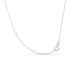.925 Sterling Silber 1/3 Karat Lünettenfassung behandelter schwarzer Diamant Solitär 18" Halskette (Schwarze Farbe, I1-I2 Reinheit)