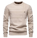 Men's Classic Round Neck Pullover – European Fit