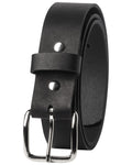 Cinturón para hombre, hecho en Estados Unidos | Cinturón de cuero genuino para hombre | Cinturón de cuero auténtico | Negro 46