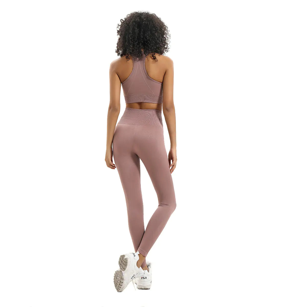 Seamless Knit Yoga Set for Women - Activewear Outfit