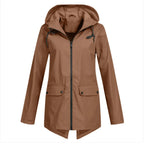 Windbreaker Zipper Hooded Lightweight Outdoor Windproof Jacket Thin Outdoor Jacket Women