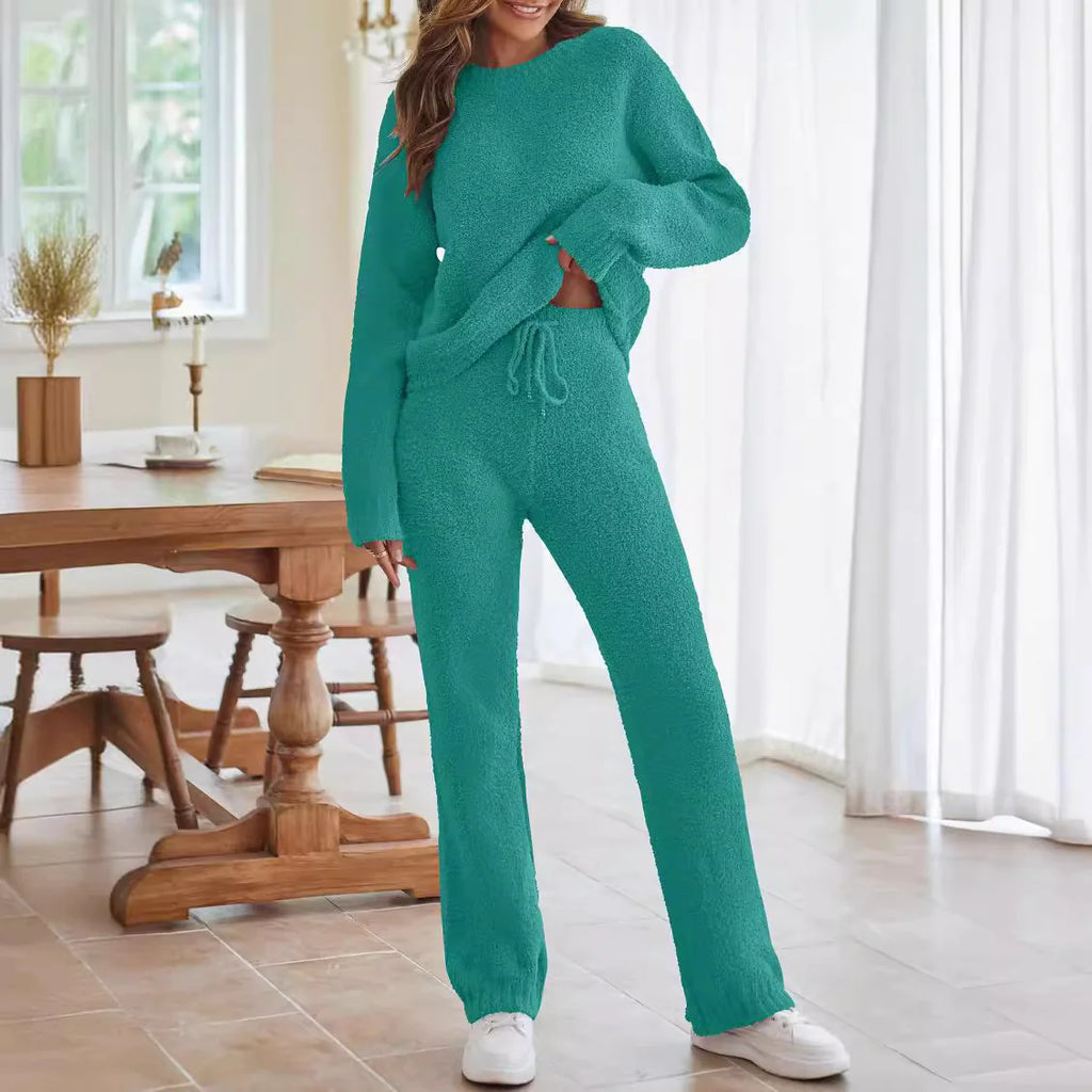 Women's Long Sleeve Trousers Warm Suit