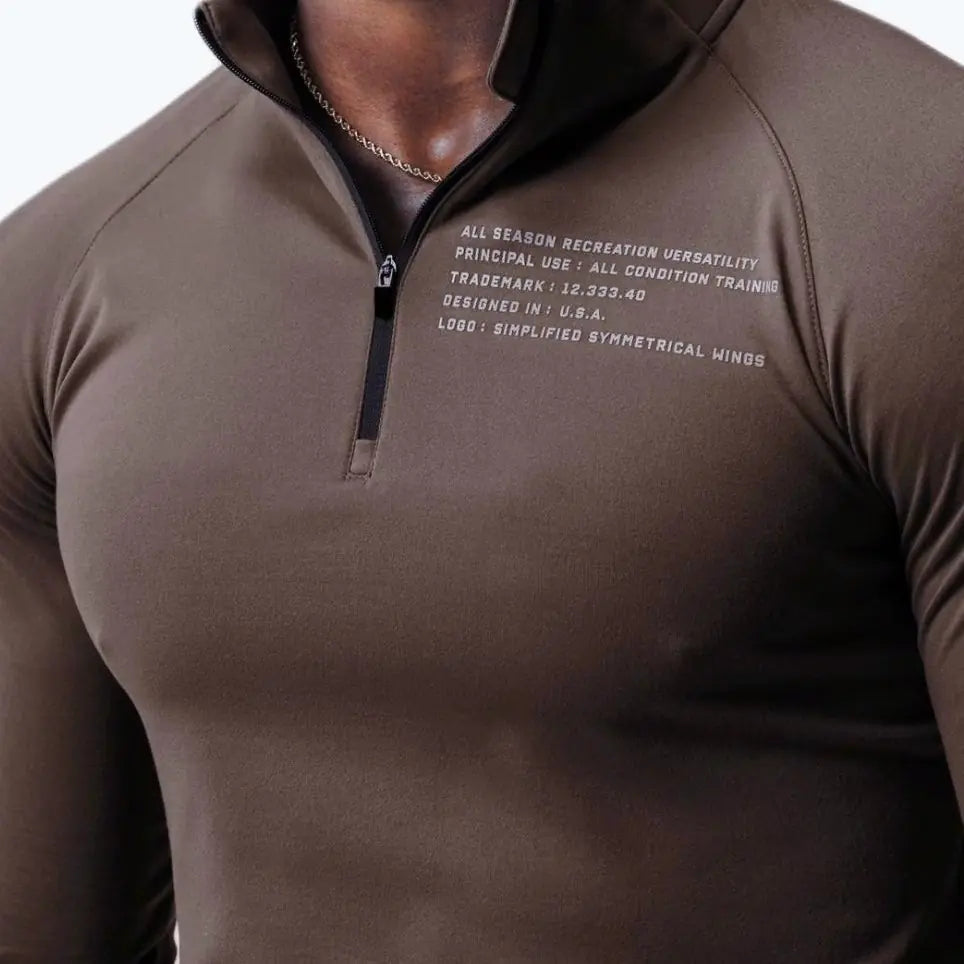 Men's Fleece Running Training Long Sleeve Shirt