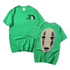 No Face Man Graphic  Oversized T Shirts