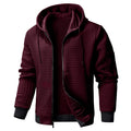 Men's Quilted Zip-Up Hoodie