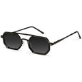 Dollger Mens Sunglasses Aviator Square Spring Hinges Metal Frame Sun Glasses Comfort Punk Shades Men