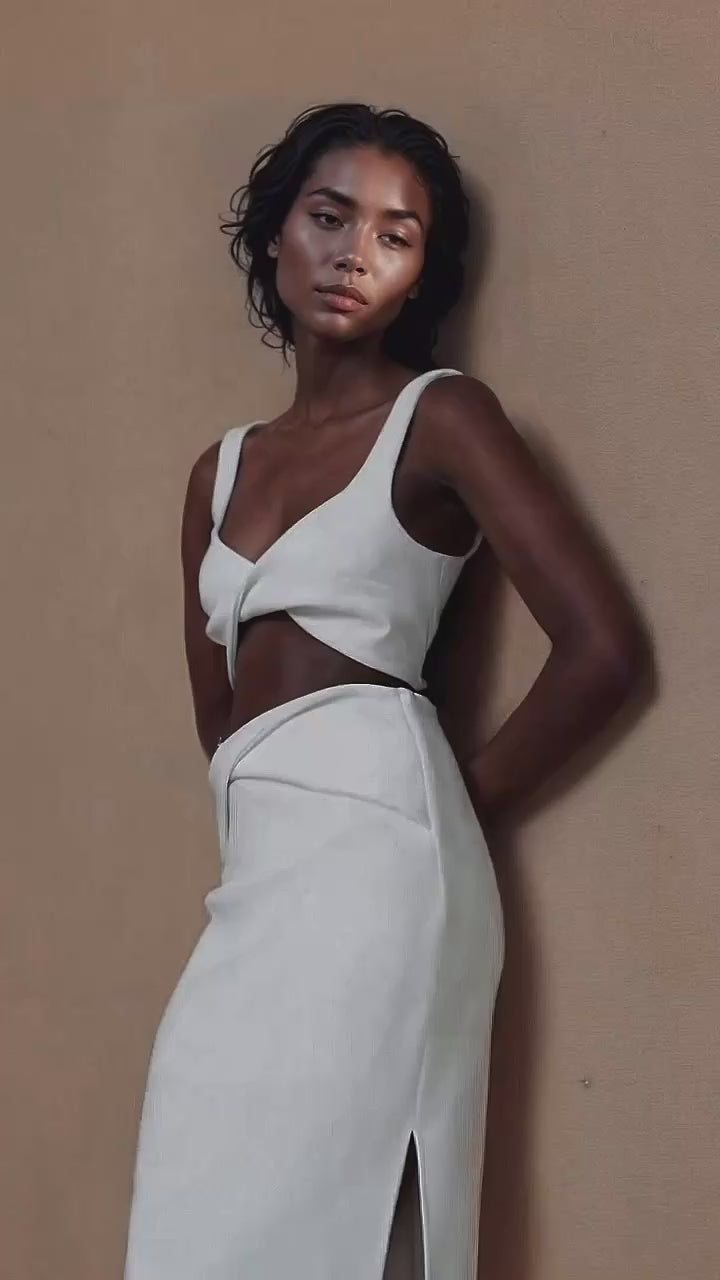 Avalon Crop Top And Skirt Set