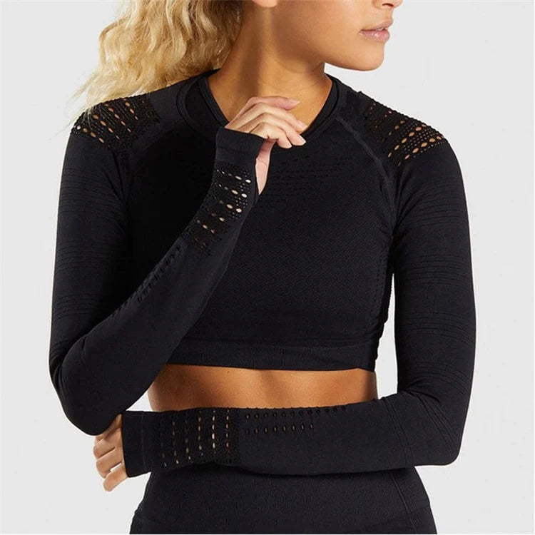 Seamless Women's Yoga Set - High Elasticity & Quick Dry