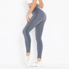 Women's Yoga Pants Push Up Workout Leggings Seamless Running Exercise Activewear Athletic Gym Tights High Waist Fitness Trousers